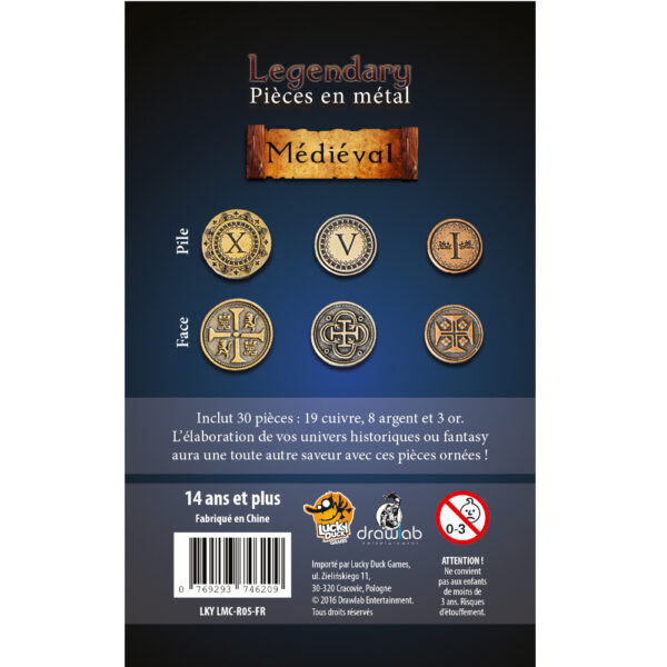 LEGENDARY METAL COINS – Set Médiéval