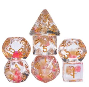 Lot de 7 dés résine Insert - Printemps