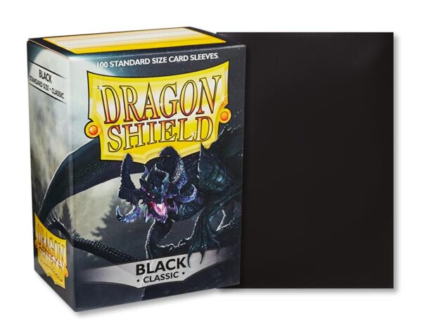 Dragon Shield - Standard 100 Sleeves : Couleur Black