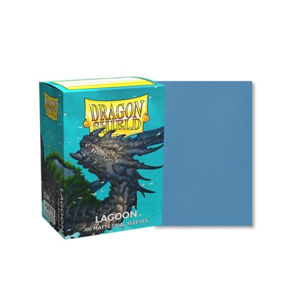 Dragon Shield - Dual Matte - Standard Sleeves - Lagoon (x100) – Image 2