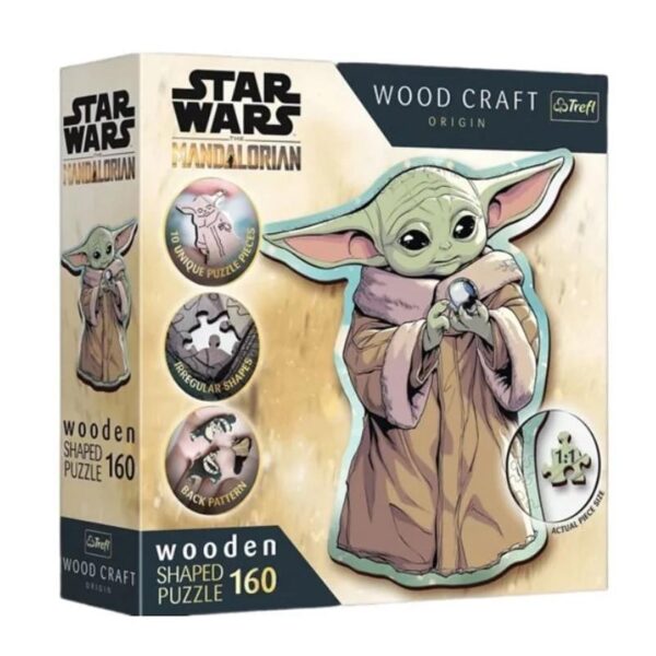 Puzzle en bois - Baby Yoda - 160 pièces